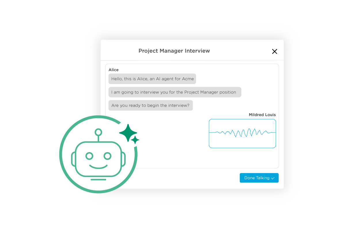 Assistant ATS/CRM AI Bullhorn pour les agences de recrutement, mettant en évidence les indicateurs et les tâches clés.