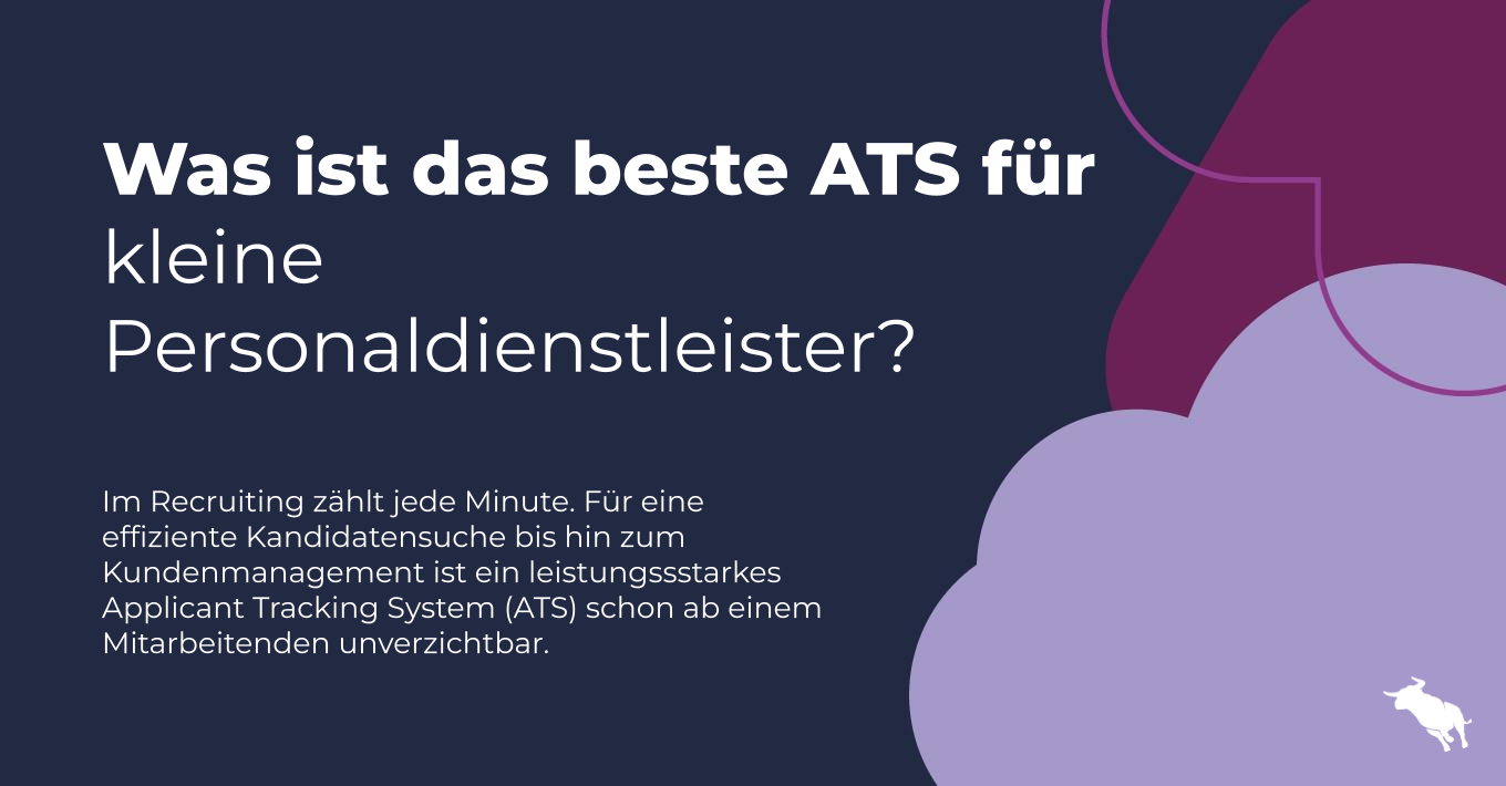 Ein Bild für einen Blog über Bestes ATS/CRM für Personaldienstleistungen mit kleinen Teams