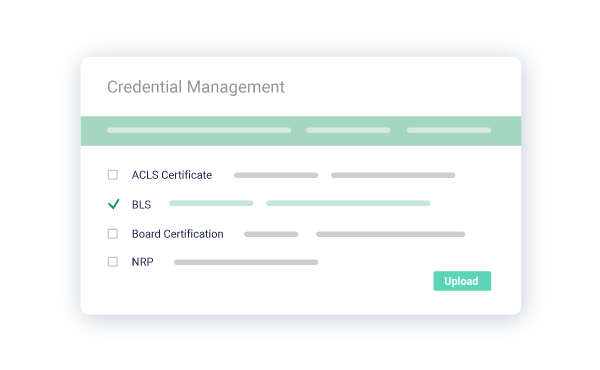 Healthcare dashboard from Bullhorn medical staffing software